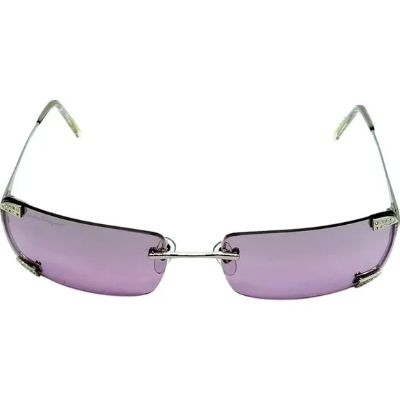 640172BC (S1) Salvatore Ferragamo Glasses Women's Silver Metal - Picture 2 of 10